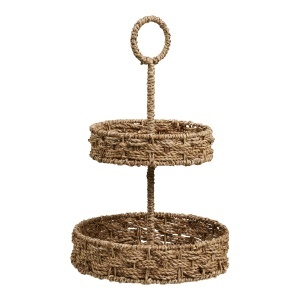 Tava cu 2 niveluri maro din fibre naturale 25 cm Rifbjerg House Nordic