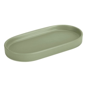 Tava pentru accesori baie verde din ceramica 10x20 cm Fablo Wenko
