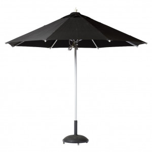 Umbrela soare neagra din aluminiu si olefina Alu Cinas