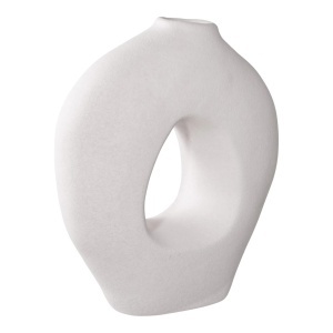 Vaza alba din ceramica 28 cm Anne House Nordic