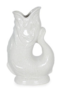 Vaza alba din ceramica 40 cm Sylori Fish Bizzotto