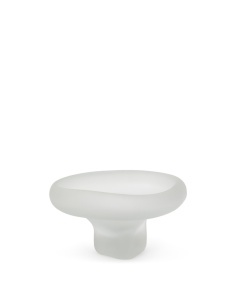 Vaza alba din sticla 15 cm Ondaro Kave Home