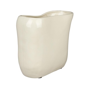 Vaza bej din ceramica 18 cm Edna Dutchbone