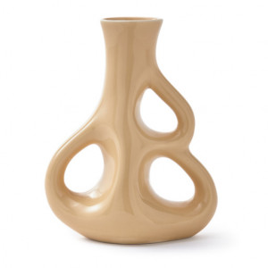 Vaza bej din ceramica 21 cm Three Ears Pols Potten