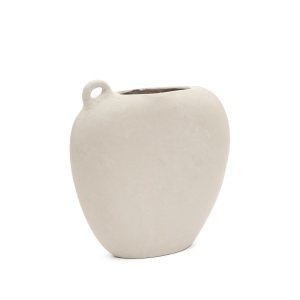 Vaza decorativa alba din hartie 37 cm Neti Kave Home