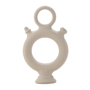 Vaza decorativa gri din ceramica 32 cm Botijo Mania Thai Natura