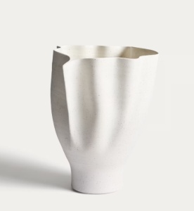 Vaza ecru din ceramica 34 cm Nilea Kave Home