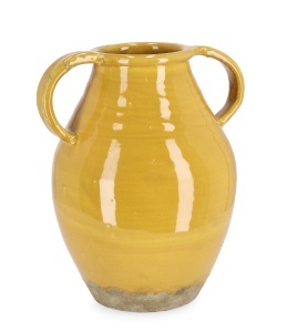 Vaza galbena din ceramica 31 cm Daruma Bizzotto