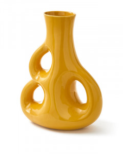 Vaza galbena din ceramica 51 cm Three Ears Pols Potten