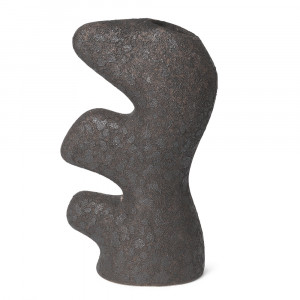 Vaza gri inchis din ceramica 24 cm Yara Ferm Living