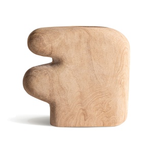 Vaza maro deschis din marmura 25 cm Joelhe Vical Home