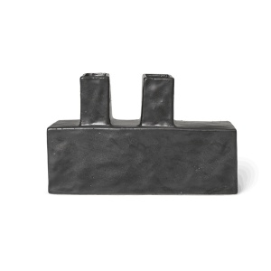 Vaza neagra din ceramica 17 cm Koa Ferm Living