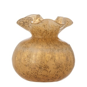 Vaza portocalie din sticla 12 cm Thebe Creative Collection