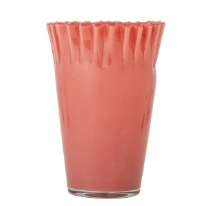Vaza portocalie din sticla 30 cm Janine Bloomingville