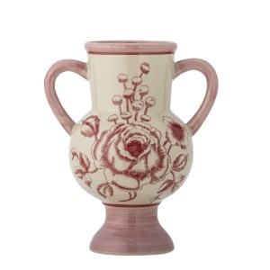 Vaza roz/alba din ceramica 21 cm Alea Creative Collection