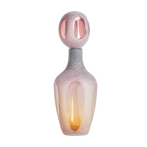 Vaza roz din sticla 58 cm Yaeko Vical Home