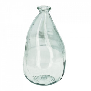 Vaza transparenta din sticla reciclata 36 cm Breena Kave Home