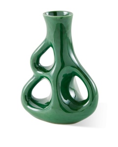 Vaza verde din ceramica 21 cm Three Ears Pols Potten