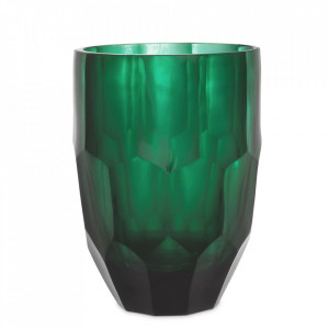 Vaza verde din sticla 24 cm Mughal Eichholtz