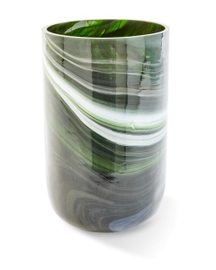 Vaza verde din sticla 30 cm Marbled Pols Potten
