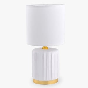 Veioza alba/aurie din ceramica 28 cm Stolowa Art Zuma Line