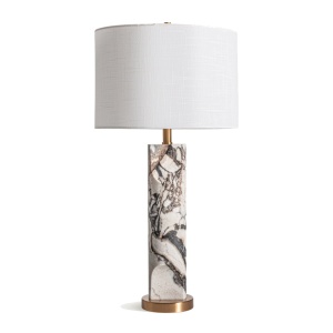 Veioza alba din marmura 75 cm Reda Vical Home
