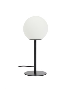 Veioza alba/neagra din metal 35 cm Brisia Kave Home