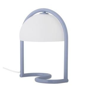 Veioza albastra/alba din metal 29 cm Favour Bloomingville