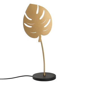 Veioza aurie/neagra din metal 56 cm Leaf The Home Collection