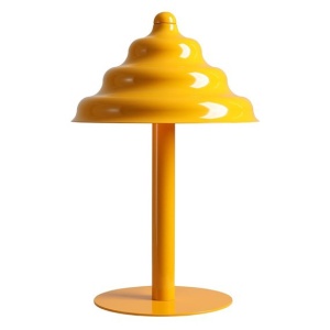 Veioza galbena din metal 36 cm Fala Aldex