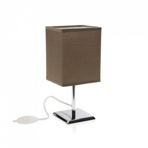 Veioza maro/argintie din metal 27,5 cm Cobain Brown Versa Home