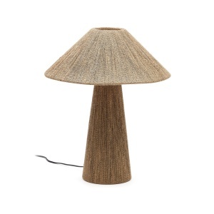 Veioza maro din fibre naturale 46 cm Renee Kave Home