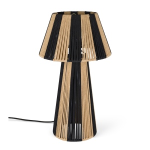 Veioza maro/neagra din metal 51 cm Stripe it up Bold Monkey