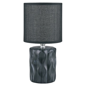 Veioza neagra din ceramica 27 cm Stolowa Zuma Line