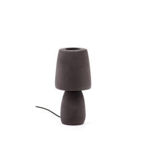 Veioza neagra din ceramica 30 cm Tandy Kave Home