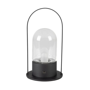 Veioza neagra din metal 23 cm Smarty Zuiver