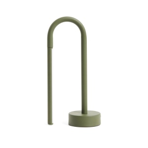 Veioza portabila verde din metal 30 cm Bow Kave Home