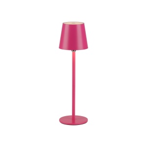 Veioza roz din metal 37 cm Boteria Zuma Line