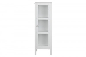 Vitrina alba din MDF si sticla 136 cm Eton Bitt White Actona Company