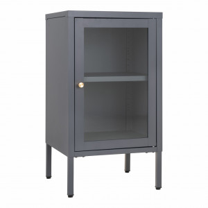 Vitrina din metal gri 70 cm Dalby House Nordic