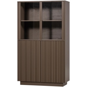 Vitrina maro din lemn 172 cm Nova Woood