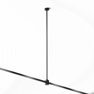 Accesoriu pentru sina negru din metal Flarity Long Ceiling Base Maytoni