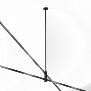 Accesoriu pentru sina negru din metal Flarity Long Double Mount Maytoni