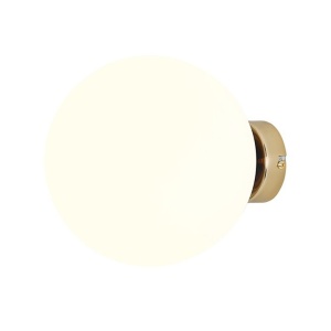 Aplica alba/aurie din sticla Ball M Quiet Object
