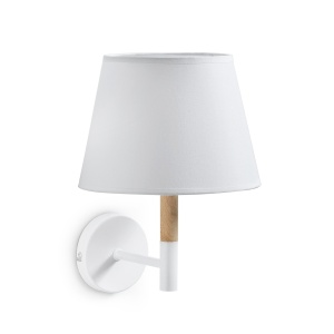 Aplica alba din lemn Orsen Kave Home