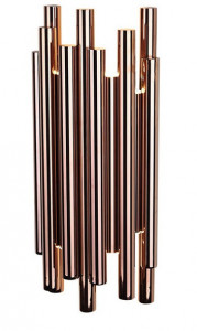 Aplica aramie din metal si plastic cu 8 LED-uri Organic Copper Wall Maxlight