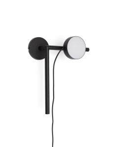 Aplica neagra din metal cu LED Orey Kave Home