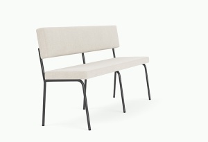 Banca neagra/bej din metal 160 cm Monday Soil natural - 01 FEST