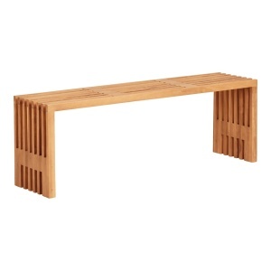 Bancheta din lemn maro 140 cm Benidorm House Nordic