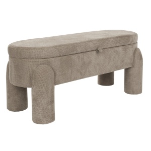 Bancheta gri din textil 113 cm Orly Quiet Object